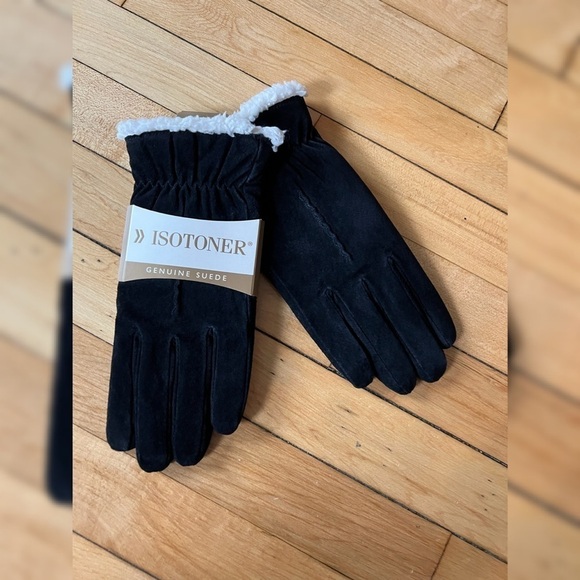 NWT Isotoner Genuine Suede gloves - Picture 1 of 4